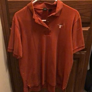 Men’s Size Large Burnt Orange 100% Cotton Polo